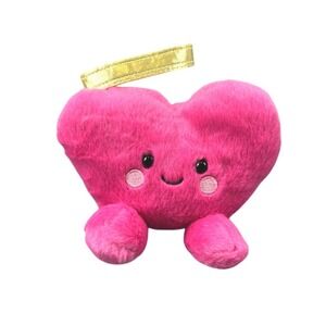 Adorable Pink Heart Plush Mini – Perfect Valentine's Day Gift, Kawaii Cute Toy